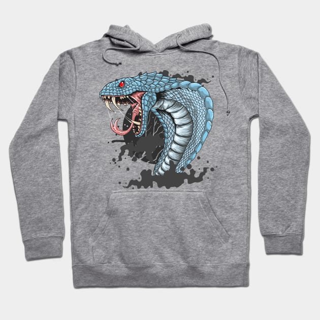 cobra snake vector Hoodie by Mako Design 